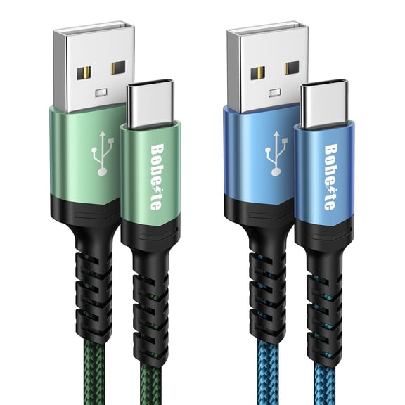 Quyaojz 2 - Pack 3M USB A to USB C Braided Fast - Charging Cable - for iPhone, Samsung, PS5 Controller