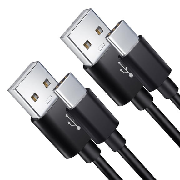 "Quyaojz 2 - Pack 5M Black USB A to USB C Charging & Data Sync Cable - for Home Security Cameras, Phones, Laptops, Tablets, Game Controllers "