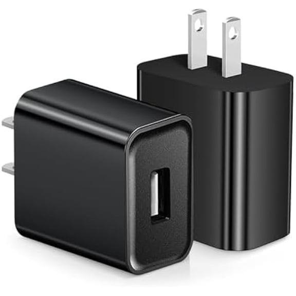Quyaojz for 2 Pack 5V Wall Charging Power Adapter Compatible With Roku Streaming Stick, Express , Premier/, Roku Voice Remote / 2nd, Amazon Fire TV Stick USB Block Charger Compatible With Old