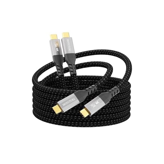 Quyaojz 2-Pack usb c cables 2m, USB 3.2 Gen2 Compatible with Thunderbolt 3/4 Cable, 20Gbps High Speed Data Transfer, 100W Fast Charging USBC Cable, 8K@30Hz/4K@120Hz Video Output for SSD