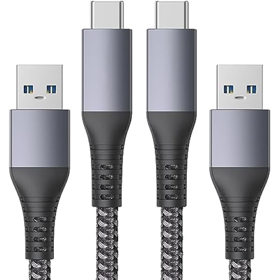 Quyaojz 2Pack USB C Fast Charging Cable 10Gbps Data USB A Android Auto QC3.0 3.1A Fast Charger Data Transfer Cable USB3.2 Gen2 for Samsung Note20 Galaxy S24//S22/S21 Z Flip4 Tab S9 Pixel 9 1M