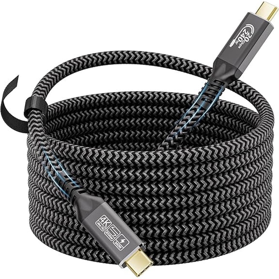 Quyaojz 3m USB C Cable,20Gbps USB 3.2 Gen2x2 Compatible Thunderbolt 4 Thunderbolt 3, USBC Charger 240W 48V/5A 5K@ 60Hz USB C Display Cable For i-Phone 15,MacBook, Laptops