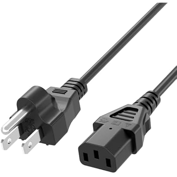 Quyaojz 4 ft Universal Treadmill Power Cord Fit for Horizon Fitness, Bowflex, Sole Fitness, Goplus, Superfit Treadmills Ellipticals Walking Pad, 3 Prong AC Power Cable Charger Replacement