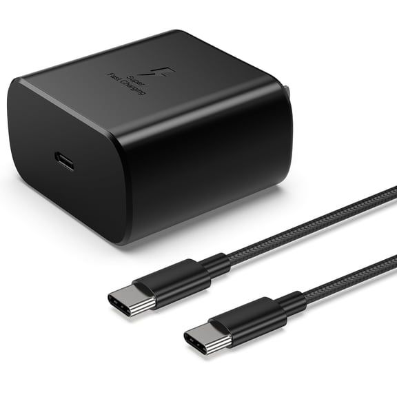 Quyaojz for 45W Super Fast Charger Type C, 45 Watt USB C Android Phone Charger Fast Charging Block with 10FT Type C Cords Compatible With Samsung Galaxy S25 Ultra/S25/S24/S23/S22 Plus/S20, Tab S9/S8