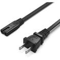 thumbnail image 1 of Quyaojz 4Ft Figure 8 Power Cord (C7) – ETL Certified Universal 2 Prong AC Replacement Cable for TV, Laptop, Game Console, Printer & More – Safe & Compatible with Most Electronics, 1 of 1