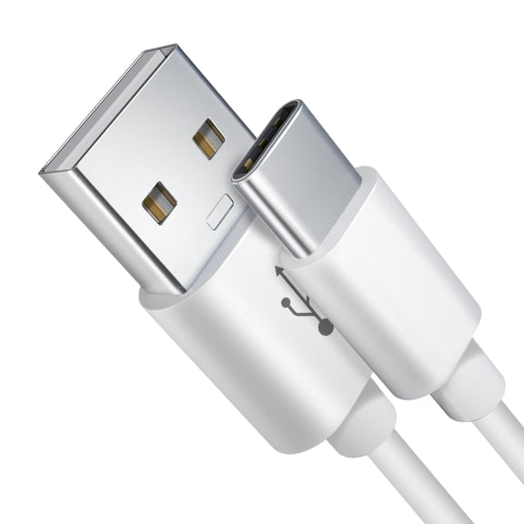 Quyaojz 5M White USB A to USB C Charging & Data Sync Cable - Extra Long for Home Security Cameras, Phones, Laptops, Tablets, Game Controllers