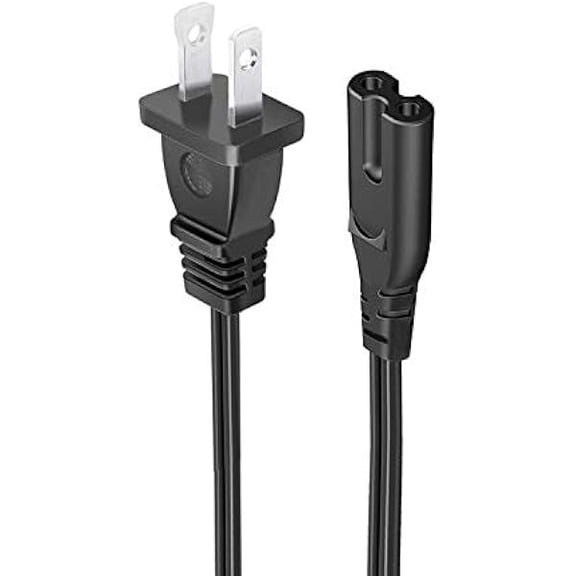 Quyaojz 8.2ft Power Cord Replacement for TEROMAS TMS-3015 Tire Inflator Air Compressor Portable Air Pump 2 Prong AC Power Cord Cable
