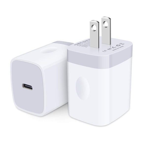 Quyaojz for Compatible With iPhone 17e Charger Block USB C, 2 Pack 20W iPhone 17 Charging Block Type C Fast Wall Charger Plug Adapter Compatible With iPhone 17 Max 17 17 16 Max/ 16e 15 Samsung