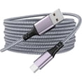 thumbnail image 1 of Quyaojz Extra Long USB C Charger Cable 5M,3A Braided PS5 Controller Charging Cable for PS5 DualSense Controller/Xbox Series X/S for Nintendo Switch,Samsung Galaxy S21/S20/S10,Note10 9 8, 1 of 1