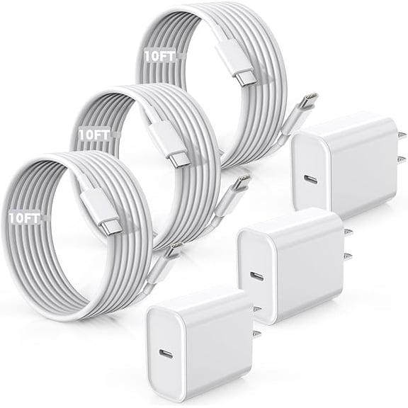 Quyaojz for Fast Charger Compatible With iPhone 17/16/15 Charger,10FT Extra Long Fast Charging 3Pack Block USB-C to USB C Fast Charging Cable Cord Compatible With iPhone /iPhone 16 15,//Mini