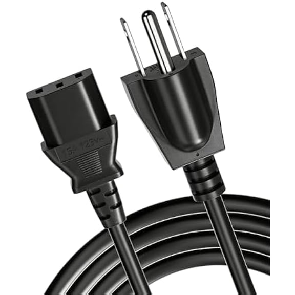 Quyaojz Heavy-Duty Power Station Charging Cable, Fast Charging Cable Compatible with Segway Cube/Ecoflow/Jackery/Anker Portable Power Station, 125Volt 15Amps Universal AC Power Cord(6FT)