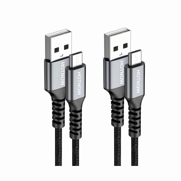 Quyaojz Micro USB Cable 3m 2Pack,300cm micro USB to USB cable for Kindle Fire,Galaxy S7 S6,A10,Edge S5,Note 5,PS4, Y9,Y8,Y6,Xperia Z5,Z3,Paperwhite,Oasis Tablet,Moto E6