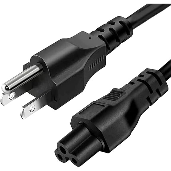 Quyaojz Power Cord, 4 feet, AC Power Cord for Monitor, Computer, TV, able for Computer Monitor, 3 Prong, 18 AWG, 125 Volts, Black