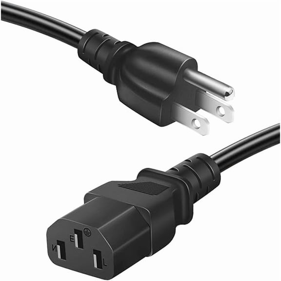 Quyaojz Power Cord Cable for Amplifier Musical Peavey Vox Guitar Amp PC AC Amplifiers, 18 AWG Universal AC 3-Prong Cable (6FT)