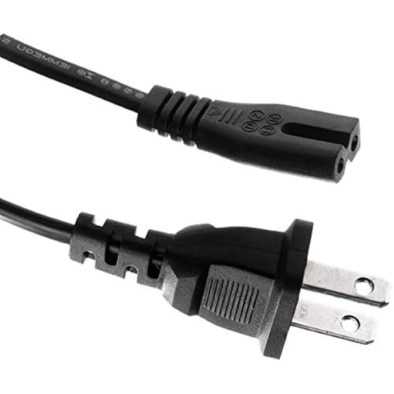 Quyaojz Replacement US 2Prong AC Power Cord Plug Cable For Brother XR9500PRW Project Runway Limited Edition Sewing Machine