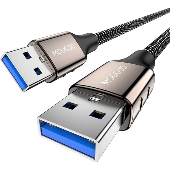 Quyaojz USB 3.0 Cable, USB to USB Cable 1M, 5Gbps USB Male to Male Cable, Type A to Type A Cable, USB Extenders for Data Transfer, USB Cable Compatible with Hard Drive, stylus, Monitor, Camera