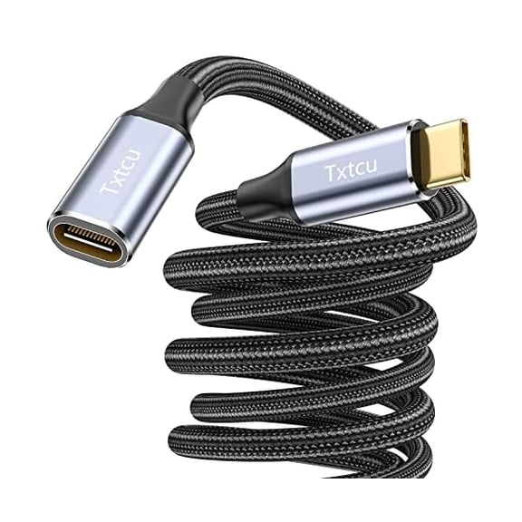Quyaojz USB C Extension Cable 1M,[USB 3.2/10Gbps] Nylon USB Type C Extender Cord 100W Fast Charge Data Transfer 4K@60Hz Video Display Lead Compatible for MacBook/iPad Pro,Steam Deck,Galaxy /S22