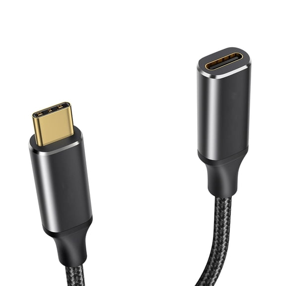 Quyaojz USB C Extension Cable 2m, [USB 3.2/10Gbps] 4K 60Hz 100W Type C to C Fast Charge & Sync Male to Female Extender Lead for iPhone 17/16/15 Plus PSVR2,MacBook iPad/Pro, Galaxy S26 S25 S24 S22