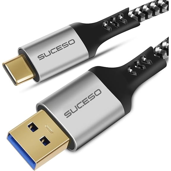 Quyaojz USB-C to USB 3.1 Gen2 1.6FT Data Cable - 10Gbps Transfer & 60W Fast Charging for Galaxy /S22, PS5, , LG V20, Pixel 7, External SSD, , Android Auto