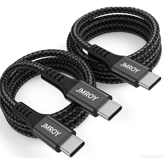 Quyaojz USB C to USB C, Fast Charging Cable 3M 2Pack 60W Long Type C Cable C to C Charger Fast Charg Lead Usbc to Usbc for iPhone 16 15 Plus MacBook iPad Pro/Air Samsung Galaxy /S22/S21 Pixel