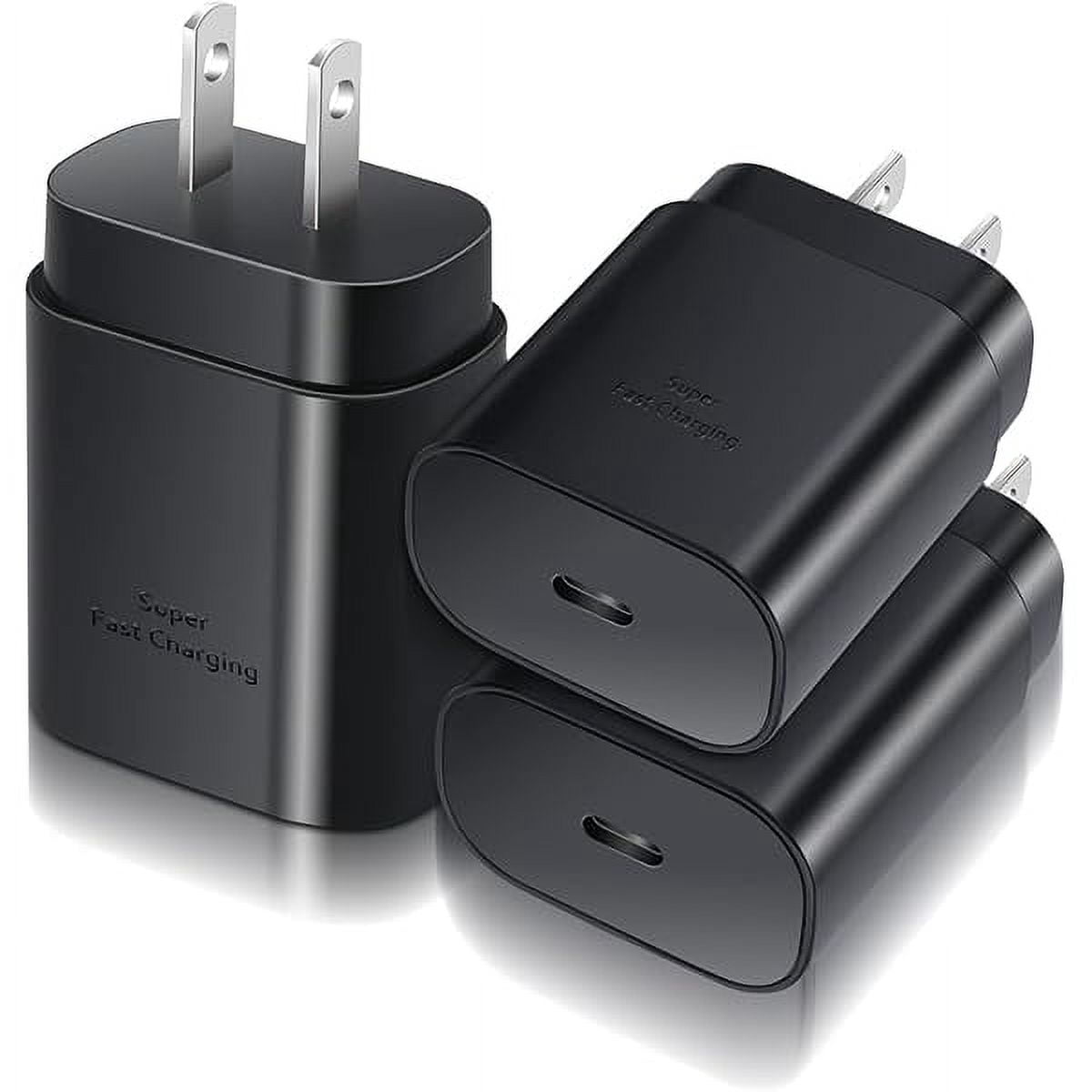 Quyaojz for USB C Wall Charger Adapter, 3 Pack PD 25W Super Fast Charger Type C Charging Block Compatible With Samsung Galaxy S25/S24 Ultra//S20FE//A13/A53/A71/Note 20 Ultra/10,Pixel 7/6A-