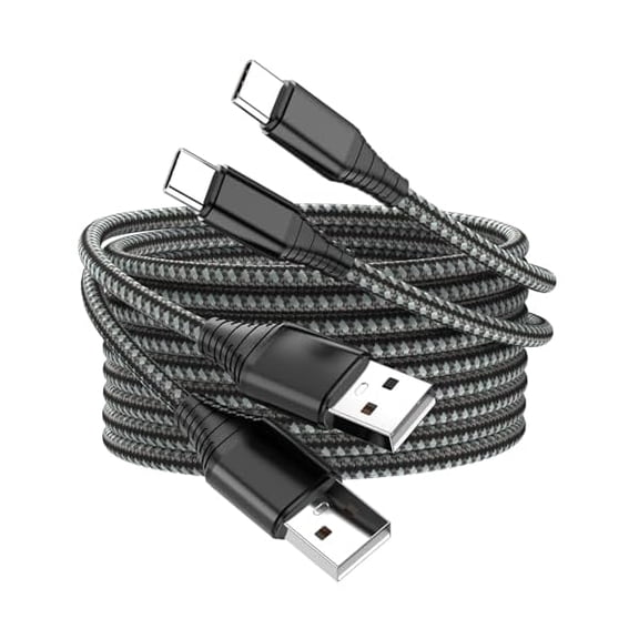 Quyaojz USB Type C Cable Fast Charging,2pack 10FT Premium Nylon Braided 3A Rapid Charger Quick Cord,Type C to A Cable Compatible for Samsung Galaxy S21 S20 S10 Plus,Note 20 10 9 8, LG V50 V40 G8