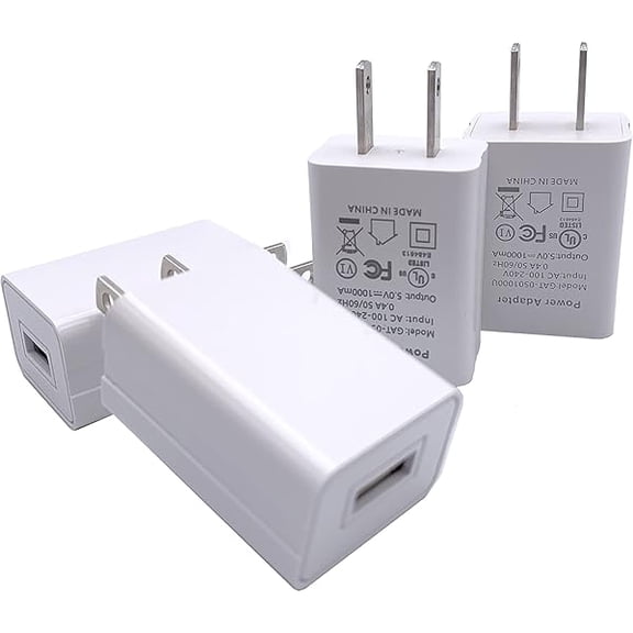 Quyaojz for Wall Charger Cube 5V1A USB Power Supply Charging Block Universal Wall Plug Brick Portable Travel Fast Charger Power Adapter Compatible With iPhone, Samsung Galaxy, LG (2PCS-Black)