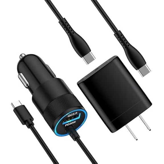 Quyaojz Z Fold Flip 7 FE 6 5 Fast Phone Car Charger for Samsung Galaxy Z Trifold, Tri Fold, Z Fold Flip 7 5G, S25, S25+, Accessories Wall Vehicle Auto Automobile Plug Car Adapter with 3ft/6ft Cable