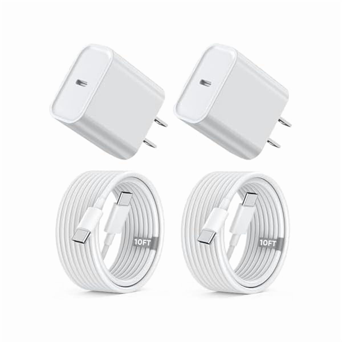 Quyaojz for iPhone 15 16 Charger Fast Charging,Extra Long 10FT USB C to USB C Cable 20W USBC Apple Fast Charger Block Compatible With iPhone 16/16 Plus/16 Pro/16e/15/15 Plus1615/iPad Pro/Air/AirPods
