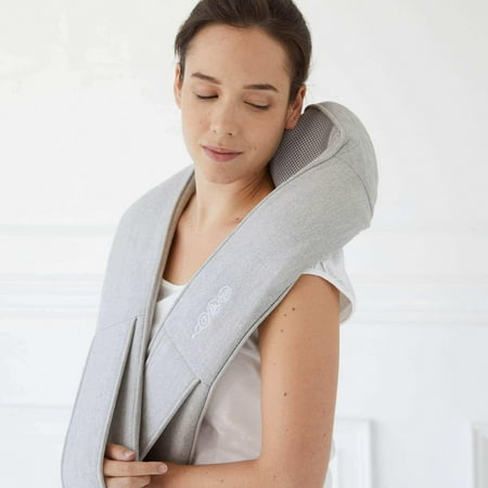 Quzy - Premium Neck and Shoulder Massager | 8 Kneading Massagers, Infrared Heat, Portable Massager with Variable Speed Controls