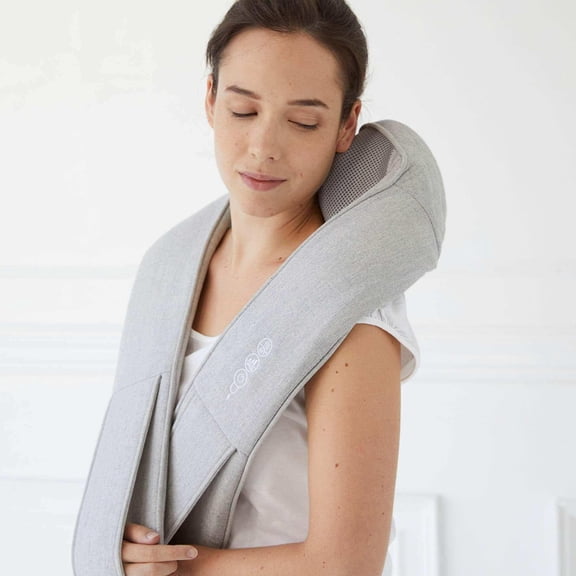 Quzy - Premium Neck and Shoulder Massager | 8 Kneading Massagers, Infrared Heat, Portable Massager with Variable Speed Controls