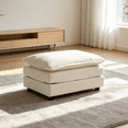 thumbnail image 1 of QuzyAor 35" Upholstered Ottoman Module, Chenille Square Footrest for Modular Sectional Sofa, Single Couch Seat for Living Room Bedroom,Light Coffee, 1 of 6