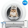 thumbnail image 1 of Qvamodo Automatic Cat Litter Box Self Cleaning – Automatic Litter Box w/ Smart APP Control, 65L+9L Large Capacity, Odor-Free, Quiet, Self Cleaning Cat Litter Box for Multi-Cat Homes, 2 Rolls Liner, 1 of 9