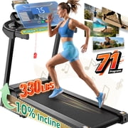Home Folding Treadmills with 10% Incline, 0.6-7.5 MPH Speed, Ultra Quiet Brushless Motor, 330 lb Capacity, Walking Pad Treadmill, Caminadora Electrica Para Casa