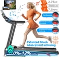 thumbnail image 1 of Qvamodo Smart PortableTreadmill w/ Incline for Home, 2.75HP Brushless Motor, 300 lbs Capacity, 3-Level Incline, 7.5MPH, Bluetooth App Control, 64 Programs, Ultra-Quiet for Home & Office, 1 of 7