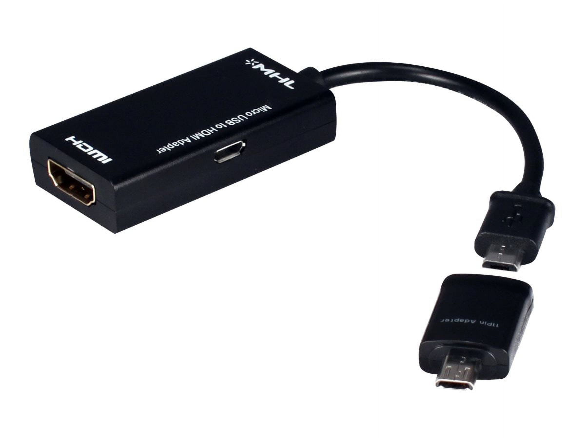 QVS MHLHD MHL MICROUSB TO HDMI CONVERTER KIT