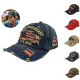 thumbnail image 1 of Qwertyu 250th Anniversary US Distressed Patriotic Hat, Embroidered Adjustable Baseball Cap, Gift for Men Women B, 1 of 8