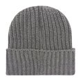 thumbnail image 1 of Qwertyu Men Women Knit Skully Beanie Hat Ski Cap Cuff Slouchy Plain Solid Warm Winter Dark Gray, 1 of 3