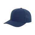 thumbnail image 1 of Qwertyu Men Women Quick Dry Baseball Cap Laser Cut Mesh Ball Curved Brim Snapback Hat Navy, 1 of 3