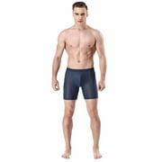 Qwertyu Mens Jock Strap Supporters Underwear Jockstrap Male Boxer Briefs Athletic Briefs Blue L