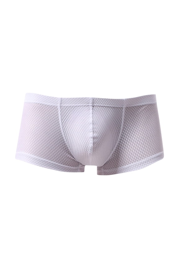 Men's Jock Strap Supporters Underwear Jockstrap Male Boxer Briefs Athletic Briefs White XL