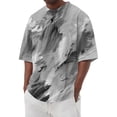 thumbnail image 1 of Qwertyu Oversized Tshirts for Men Short Sleeve Crew Neck Summer Shirts Casual Loose Cotton Vintage Tee Gray 3XL, 1 of 5