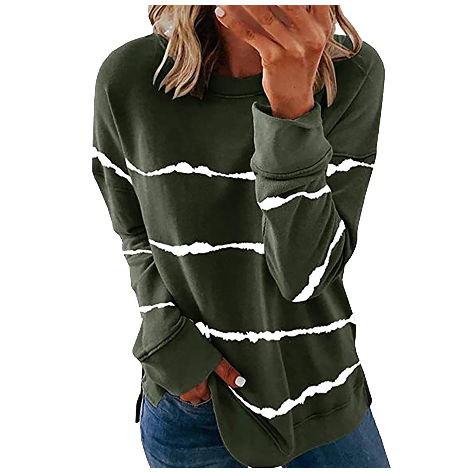Plain top corded sweatshirt