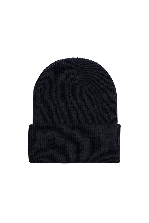 Ski Beanie Hats for Men Soft Warm Winter Knitted Hats Navy One Size