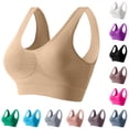 thumbnail image 1 of Qwertyu Wirefree Bras for Women Full Coverage No Underwire Everyday Bras Comfortable Wireless Jelly Bras Sky Blue M, 1 of 4