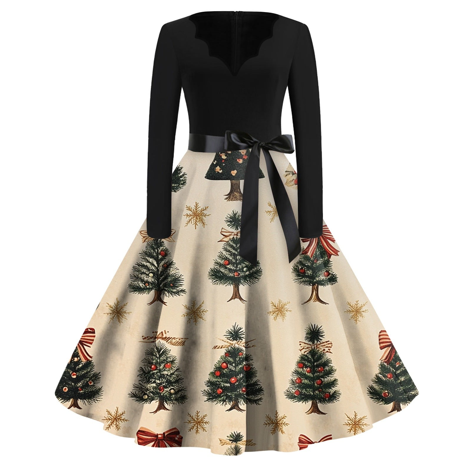 slim fit dress slacks The Betty Haynes White Christmas Gown PREORDER – ElleRebel main image 1