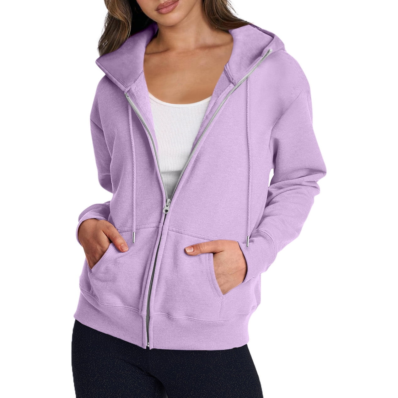 Womens Lightweight Short Sleeved Zipper Hoodie Dusty Orange
