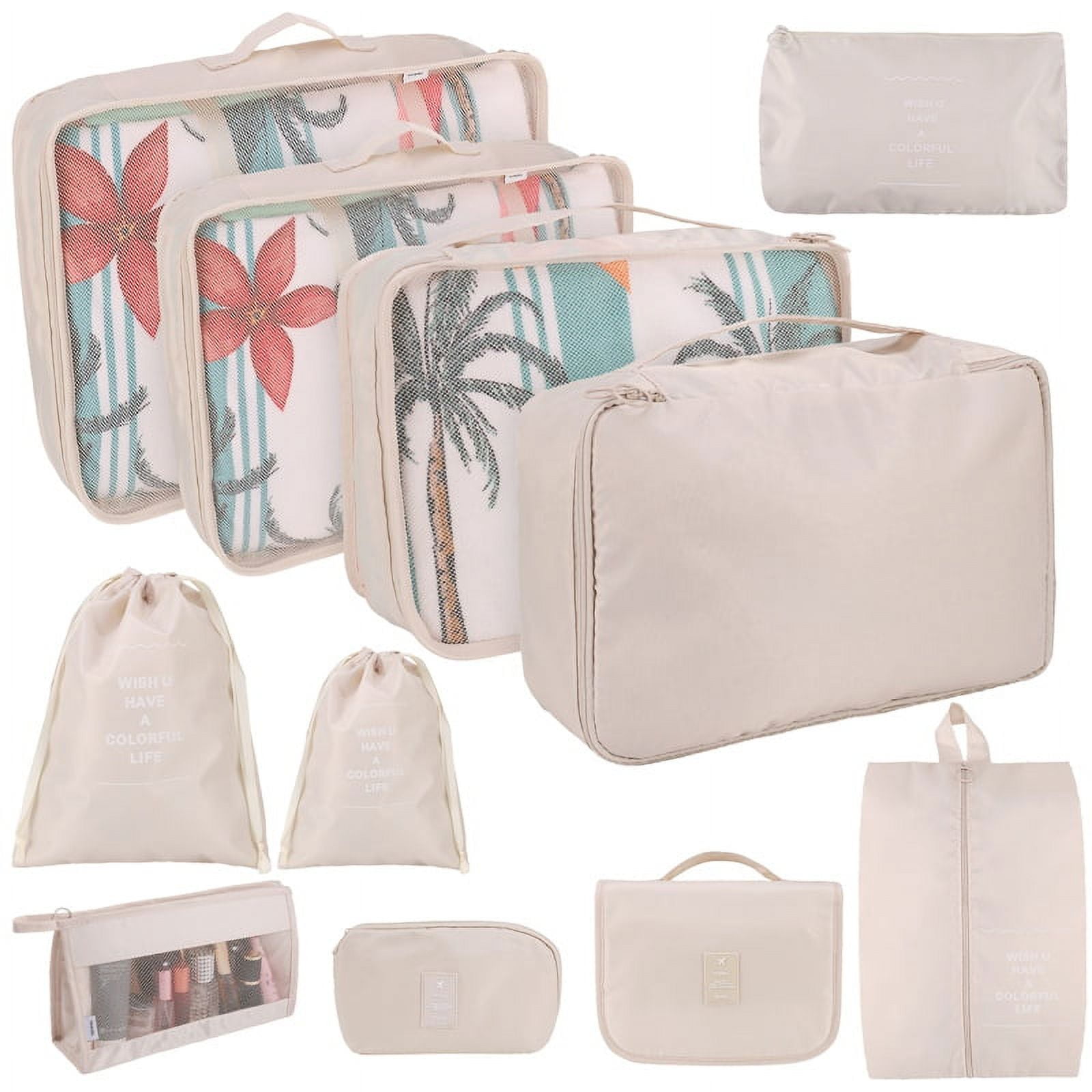 Qweryboo 11 Pcs Compression Packing Cubes for Suitcases, Luggage