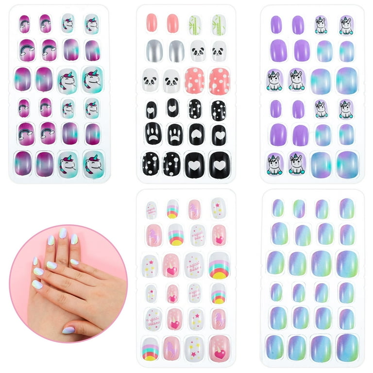 7 Sheets Cute Cartoon Nail Art Sticker Cute Nail Bangladesh