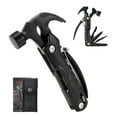 thumbnail image 1 of Qweryboo 12-in-1 Multitool Hammer, Safety Lock, Screwdriver Bits Set and Nylon Sheath, Multi Tool for Outdoor, Camping, Ideal Gifts for Father, Husband, Boyfriend, 1 of 7